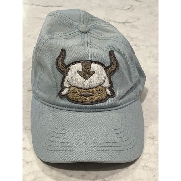 Nickelodeon Other - Avatar The Last Airbender Men’s Adjustable Slide Fuzzy Appa‎ Cap One Size Blue